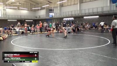110 lbs Quarterfinal - Noah Trevithick, Grappling House Wrestling Club vs Braxton Wells, Well Trained