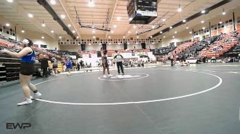 190 lbs Semifinal - Trinity Hughes, Broken Arrow Girls HS vs Tristen Edmonds, Pryor MS Girls