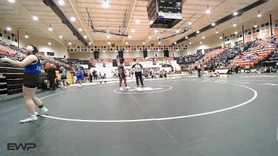 190 lbs Semifinal - Trinity Hughes, Broken Arrow Girls HS vs Tristen Edmonds, Pryor MS Girls