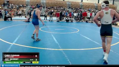 125 lbs Cons. Round 3 - Joey Sikorsky, Harper CC vs Chris Cushman, UW-Eau Claire