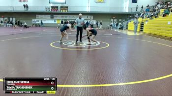 125 lbs Champ. Round 2 - Taysa TravenShek, Warrenton vs Maylanie Simina, Tualatin