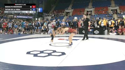 110 lbs Champ. Rd Of 128 - Madalyn Riedinger, Kansas vs Tatum De La Vega, Illinois
