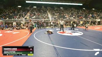 49 lbs Quarterfinal - Maverick Wiese, Riverton USA Wrestling vs Nixon Potter, Green River Grapplers Wrestling