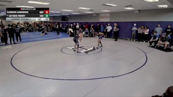 132 lbs Champ. Round 2 - Jayden Perry, Fort Campbell vs Cannon Andrews, Brentwood