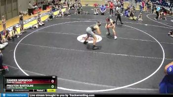 90 lbs Round 3 (6 Team) - Preston Bartolini, Carolina Reapers vs Zander Norwood, Cane Bay Cobras