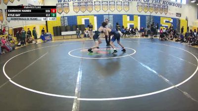 126 lbs Semifinals (8 Team) - Kyle Gay, George Jenkins vs Cameron Haines, South Dade