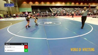 92 lbs Round Of 16 - Berina Hunter, Red Star Wrestling Academy vs Aleena Johnson, Nevada Elite