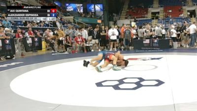 120 lbs Cons. Sub-rd Of 32 - Jax Quintana, Colorado vs Alekzander Espinoza, California
