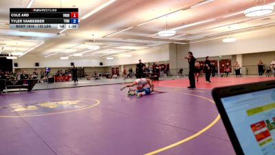 132 lbs Cons. Semis - Cole Ard, Vista High School Wrestling vs Tyler Vanbebber, Temecula Valley High School Wrestling