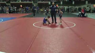68 lbs Semifinal - Cain Cormier, Billings Wrestling Club vs Oliver Rivers, Butte Wrestling Club