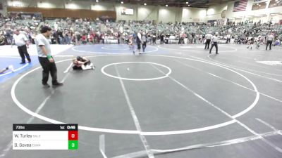 70 lbs Consi Of 8 #2 - Wyatt Turley, Salem Elite Mat Club vs Diego Govea, Egwa