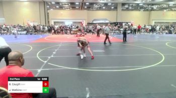 106 lbs 2nd Place - Bradley Caygill, Daniel Cormier Wr Ac vs Jeb Watkins, Carter Wrestling Academy