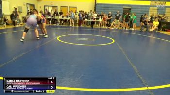 170 lbs Semifinal - Karla Martinez, Wichita Blue Knights Wrestling Club vs Cali Wagoner, Next Level Training Academy
