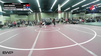 132 lbs Final - Kelby Bernard, Allen High School Wrestling vs Charlie Trujillo, 3F Wrestling
