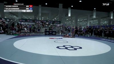 63 kg Cons. Sub-quarters - Jayden Carson, Arkansas Regional Training Center vs Dylan Sorensen, Eastside United Wrestling Club