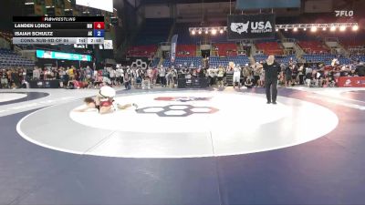 138 lbs Cons. Sub-rd Of 64 - Landen Lorch, MN vs Isaiah Schultz, AK