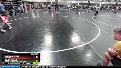 140 lbs Cons. Round 2 - Owen Klaas, Fennimore Wrestling Association vs Jason Saffert, Wisconsin