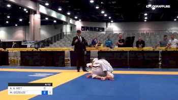 ANDREAS A. MET vs MARC DEZEUZE 2019 World Master IBJJF Jiu-Jitsu Championship