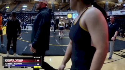 180 lbs Champ. Round 1 - Isabella Renfro, Fort Hays State vs Caroline Purcell, Fort Hays Tech Northwest