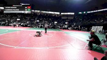 110 lbs Quarterfinal - Ayden Hudson, BKV1 vs Cameron Polking, GGBA