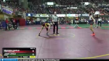 Champ. Round 1 - Brayden Linville, Three Forks/Ennis vs Jaren Lingle, Baker