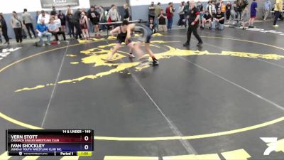 149 lbs Round 2 - Vern Stott, Chugach Eagles Wrestling Club vs Ivan Shockley, Juneau Youth Wrestling Club Inc.