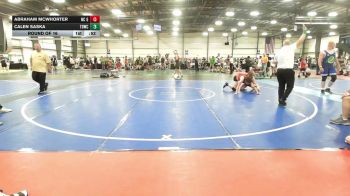 154 lbs Round Of 16 - Abraham McWhorter, NC Gold - MS vs Calen Saska, TDWC Maniacs Blue - MS