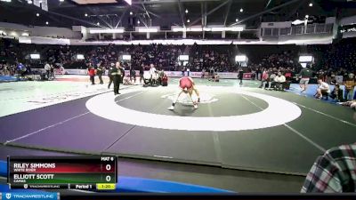 215 lbs Quarterfinal - Elliott Scott, Camas vs Riley Simmons, White River