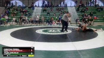 150 lbs Quarterfinal - Christian Ferrell, Benedictine College Preparatory School vs Tyler Ciarleglio, Notre Dame