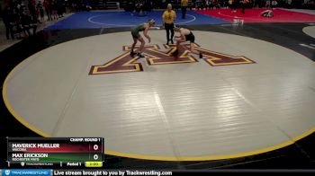 132 lbs Champ. Round 1 - Max Erickson, Rochester Mayo vs Maverick Mueller, Waconia