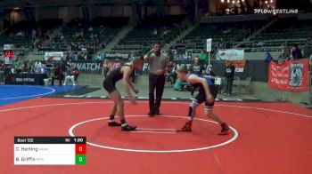 145 lbs Quarterfinal - Charlie Herting, Grandview Wolves vs Brady Griffin, Springfield Youth WC