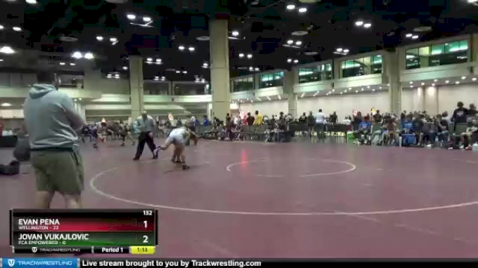 132 lbs Round 6 (10 Team) - Jovan Vukajlovic, FCA Empowered vs Evan ...