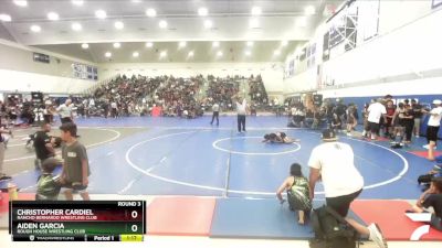 87 lbs Round 3 - Christopher Cardiel, Rancho Bernardo Wrestling Club vs Aiden Garcia, Rough House Wrestling Club