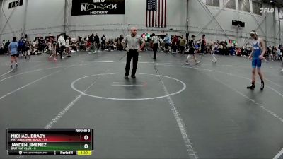 130 lbs Round 3 (4 Team) - Michael Brady, Mat Assassins Black vs Jayden Jimenez, Grit Mat Club