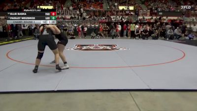 190 lbs Champ. Round 1 - Paisley Weizbrod, Larned HS vs Ellie Baska, Paola Hs