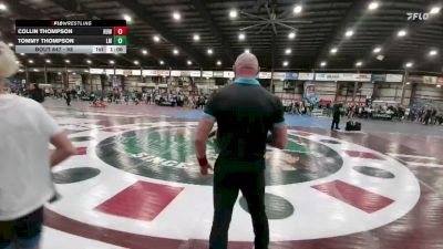 98 lbs Round 1 - Tommy Thompson, Laurel Matburners vs Collin Thompson, Riverton USA Wrestling