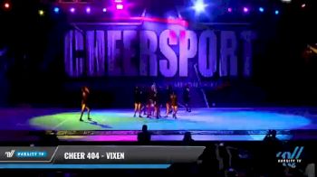Cheer 404 - ViXen [2021 L4 Junior - D2 - Small Day 1] 2021 CHEERSPORT National Cheerleading Championship