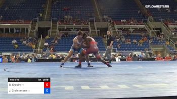 220 lbs Rnd Of 16 - Dorian Crosby, Pennsylvania vs Jacob Christensen, California