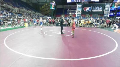 106 lbs Rnd Of 128 - Gabryel Juarez, CA vs Steven Ziegler, WY