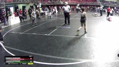 75 lbs Cons. Round 4 - Charlie Haneborg, Midwest Destroyers Wrestling Club vs Cooper Fehringer, Clarkson Leigh