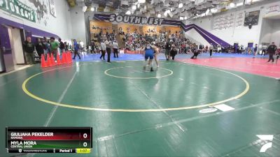 190 Girls Quarterfinal - Giuliaha Pekelder, Ramona vs Myla Mora, Central Union