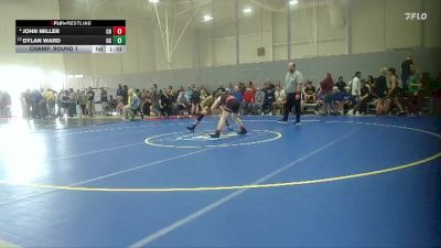 126 lbs Champ. Round 1 - Dylan Ward, Oak Grove HS vs John Miller, Center Hill High School
