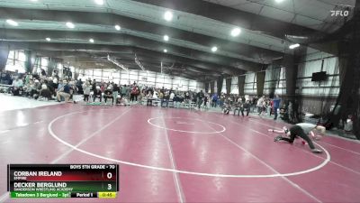 70 lbs Cons. Round 2 - Decker Berglund, Sanderson Wrestling Academy vs Corban Ireland, Empire