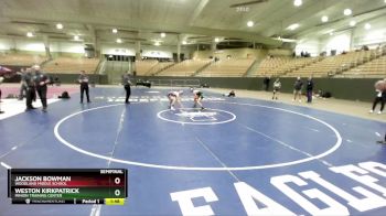 100 lbs Semifinal - Jackson Bowman, Woodland Middle School vs Weston Kirkpatrick, Minion Training Center