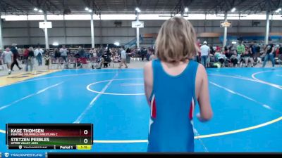 65 lbs Round 4 - Kase Thomsen, Fighting Squirrels Wrestling C vs Stetzen Peebles, Upper Valley Aces