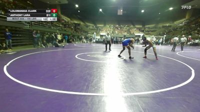 190 lbs Quarterfinal - Lolomanaia Clark, Clovis vs Anthony Lara, Rf Kennedy