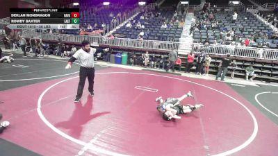 58 lbs Semifinal - Deklan Mondragon, Ravage WC vs Rowdy Baxter, Eastside United