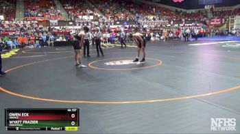 4A 157 lbs Quarterfinal - Owen Eck, Andale vs Wyatt Frazier, Frontenac