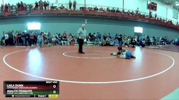 95 lbs Champ. Round 1 - Laila Dunn, Contenders Wrestling Academy vs Analyn Penquite, Carmel USA Wrestling Club