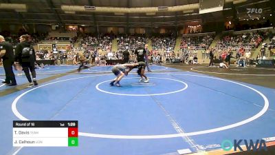 76 lbs Round Of 16 - Tajuan Davis, Team Tulsa Wrestling Club vs Jacen Calhoun, Lions Wrestling Academy